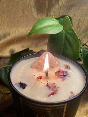 Rose Quartz - Love Spell / Intentional Candle